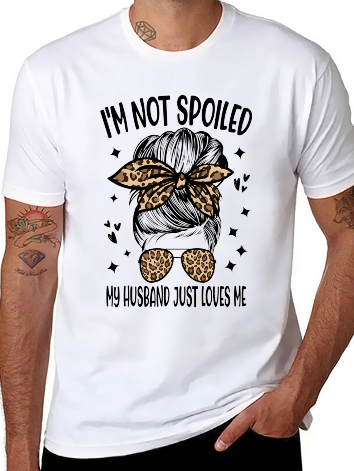 Im Not Spoiled Messy Bun T-Shirt