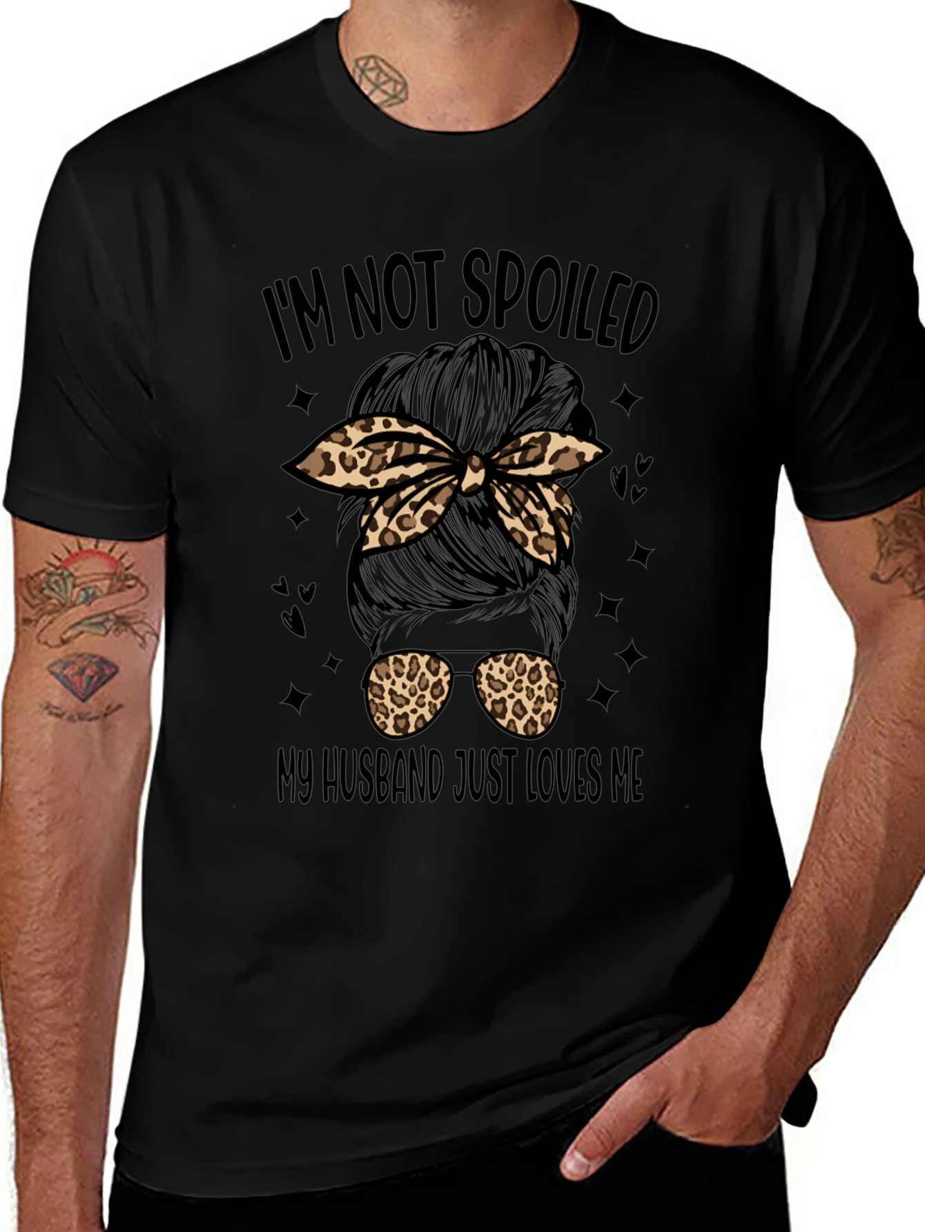 Im Not Spoiled Messy Bun T-Shirt