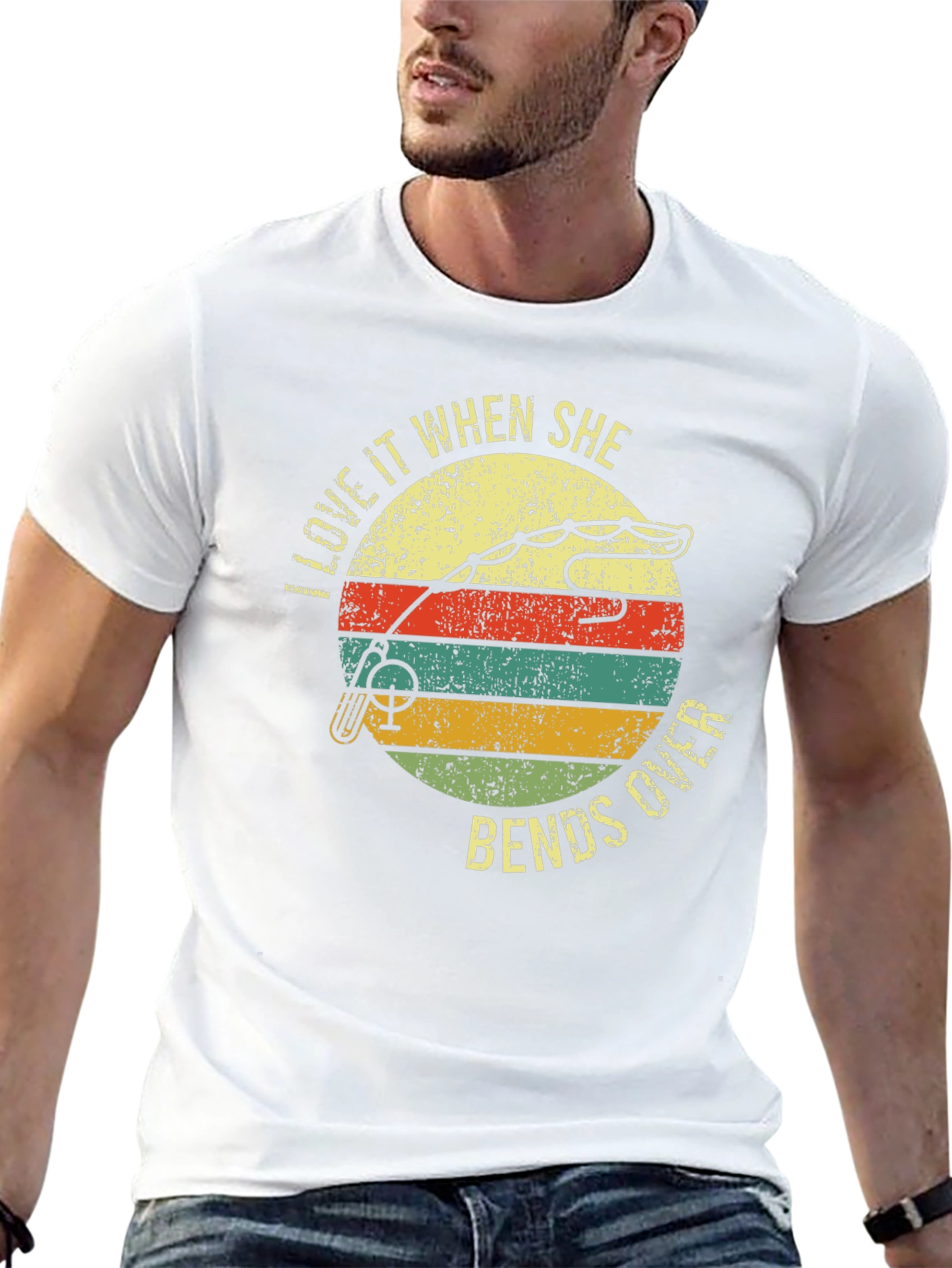 Fishing T-Shirt: Love It When She Bends Over