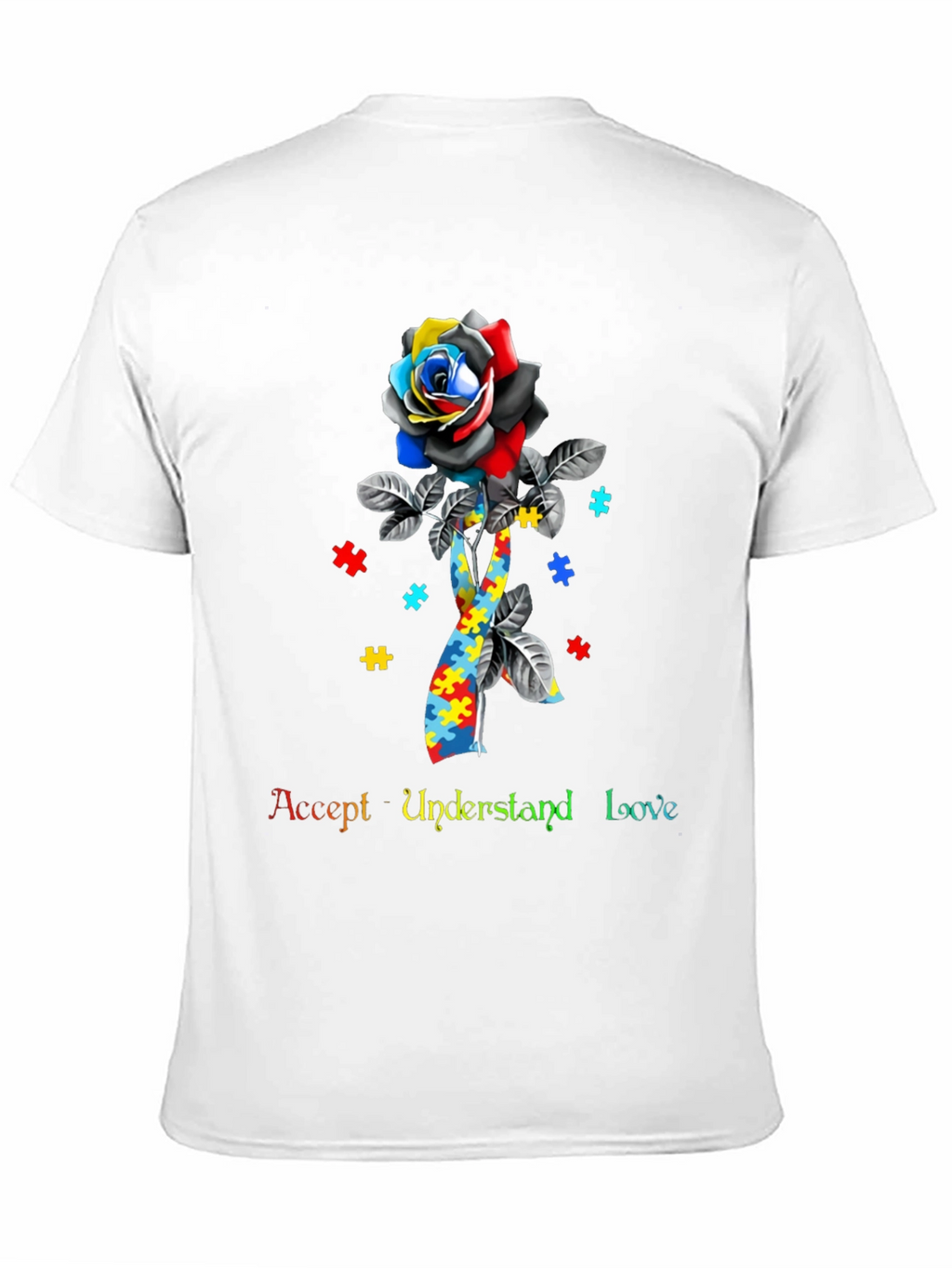 Autism Awareness Rose T-Shirt