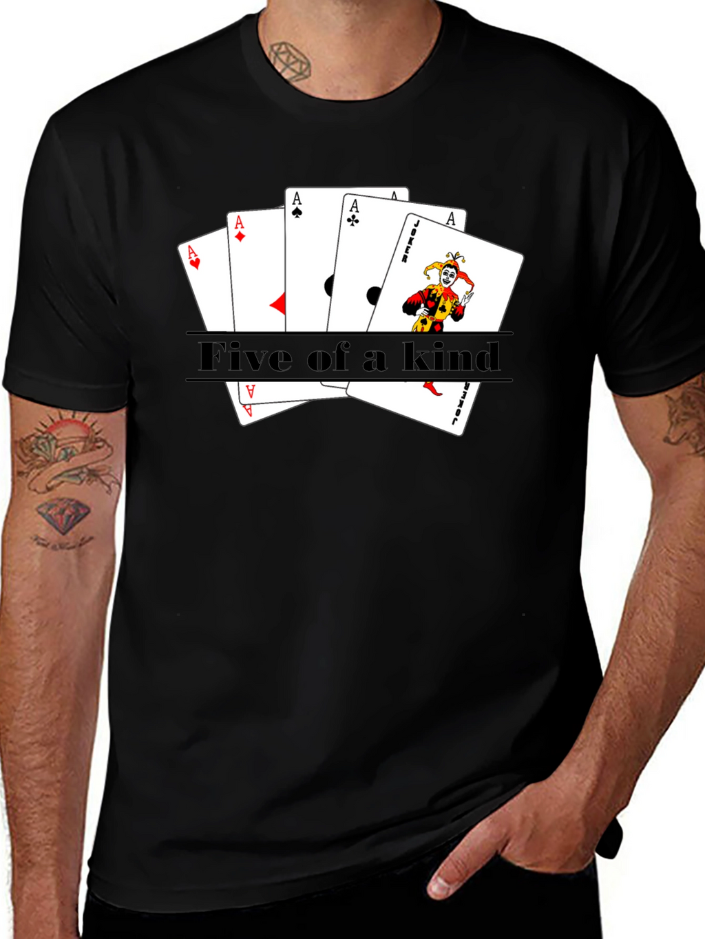 Five of a Kind Poker T-Shirt