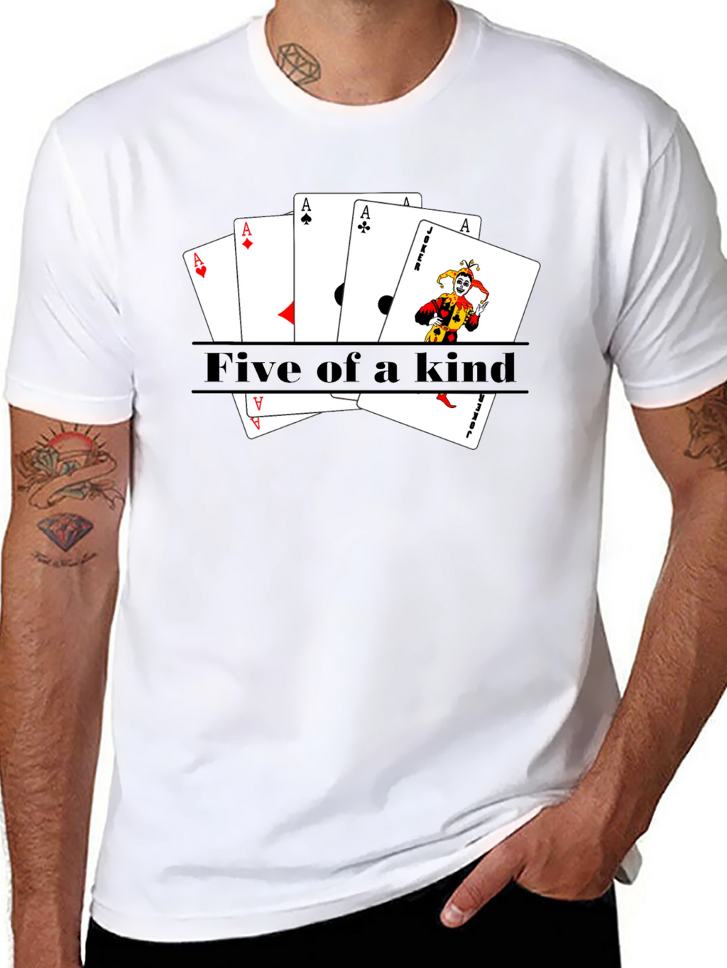 Five of a Kind Poker T-Shirt