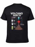 Volcano How-To Graphic T-Shirt - Science Experiment Tee