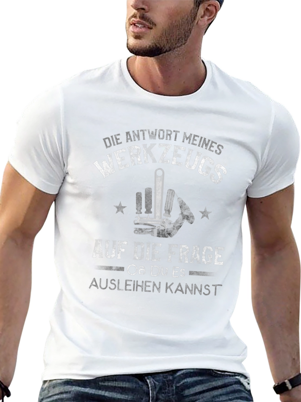 Funny Tooling Answer Mens Black T-Shirt