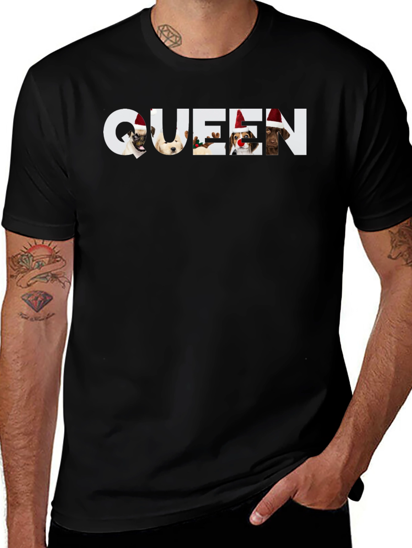 Dog Queen Christmas T-Shirt