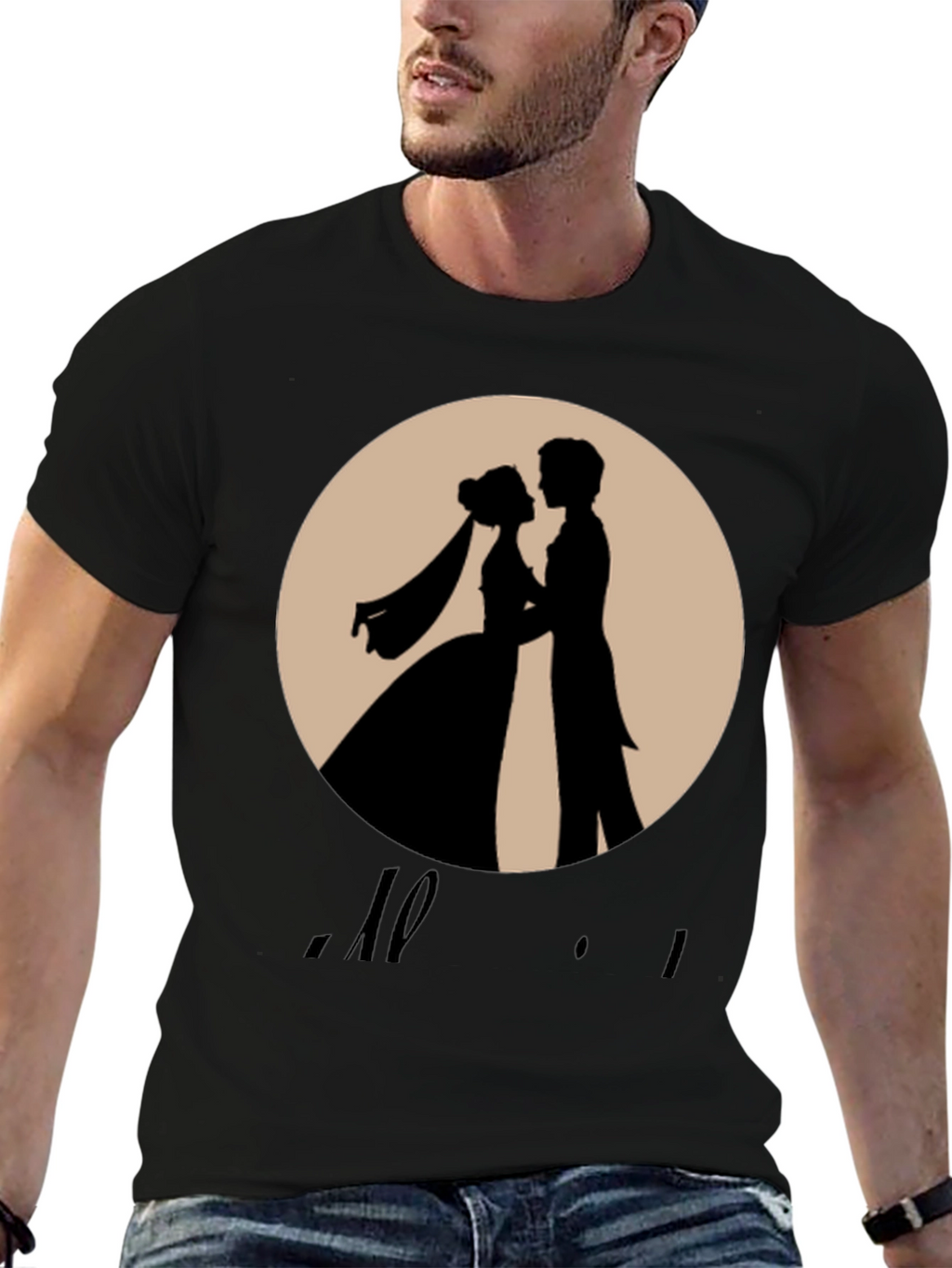 Romantic Wedding Silhouette T-Shirt