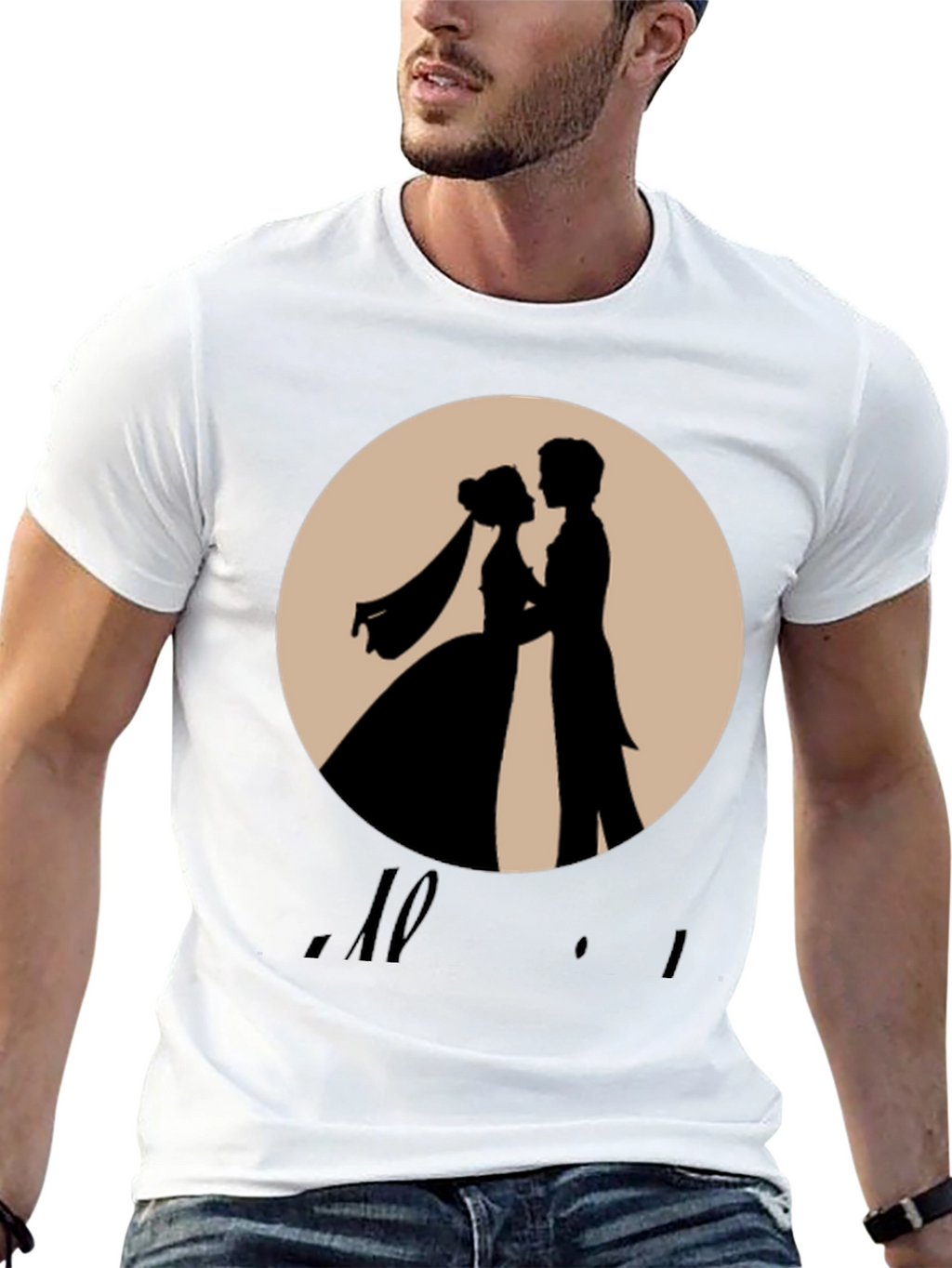 Romantic Wedding Silhouette T-Shirt