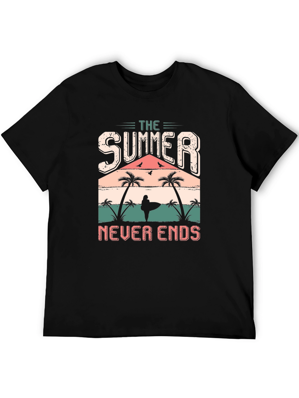 The Summer Never Ends T-Shirt Black