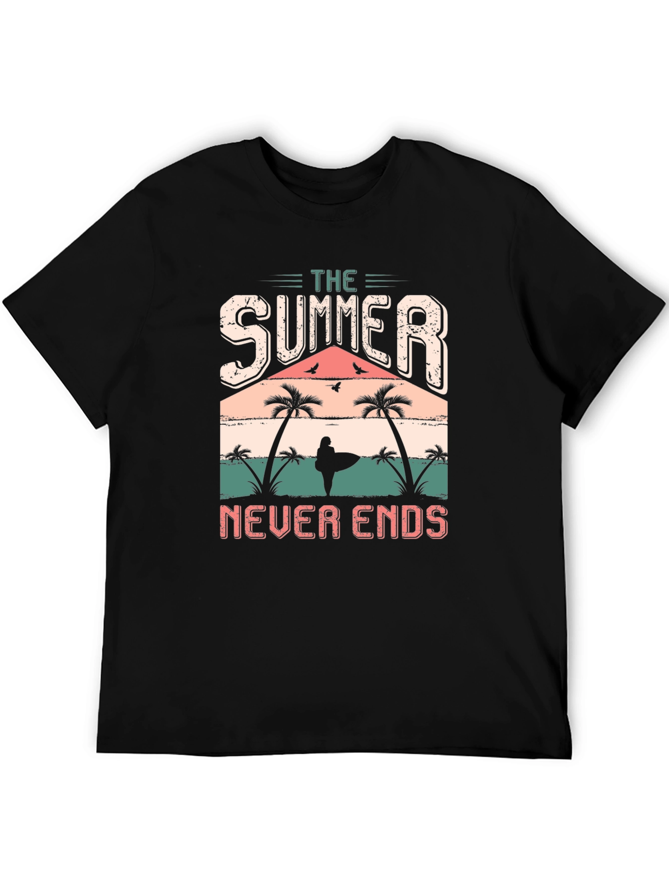 The Summer Never Ends T-Shirt Black