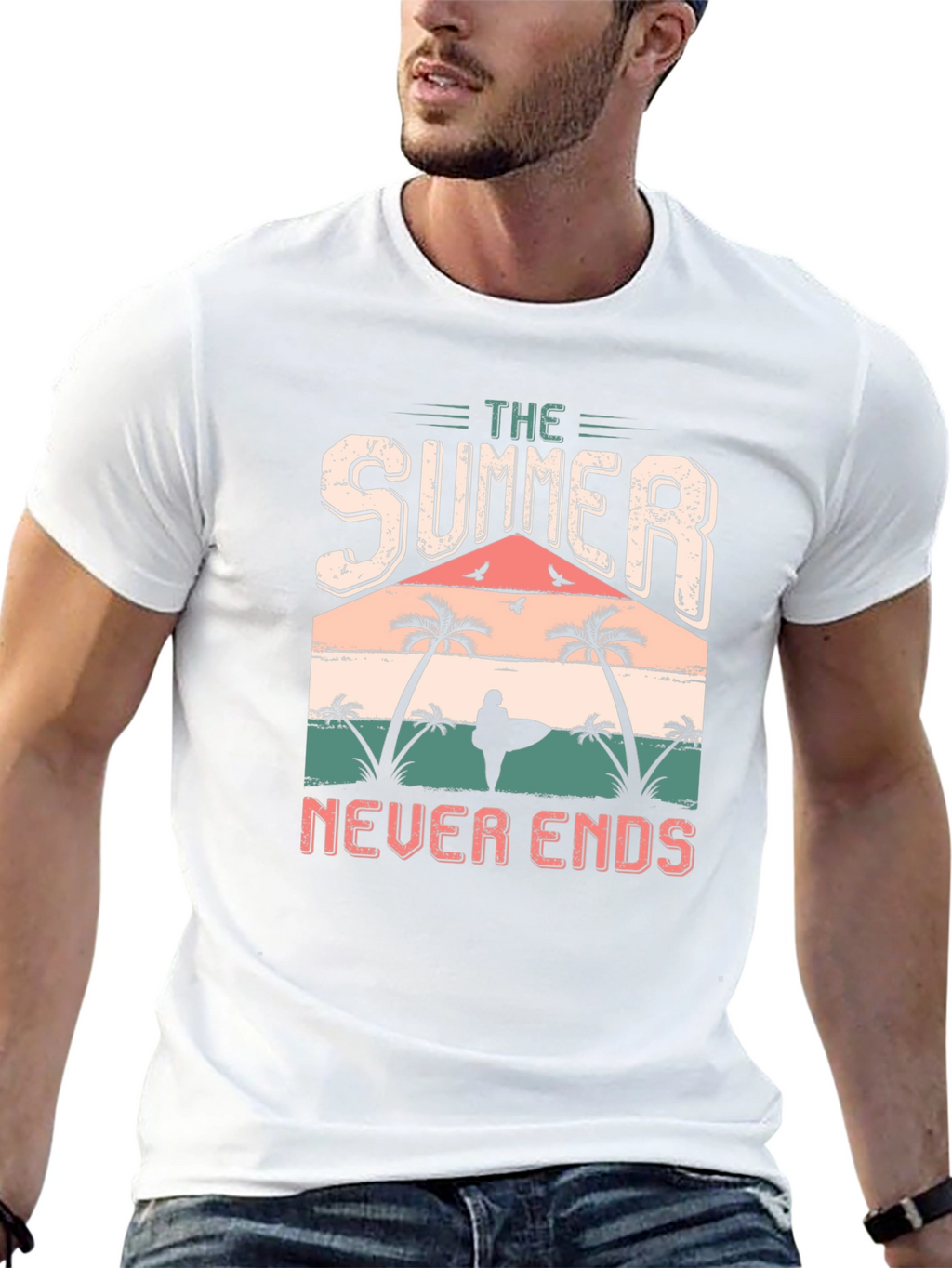 The Summer Never Ends T-Shirt Black