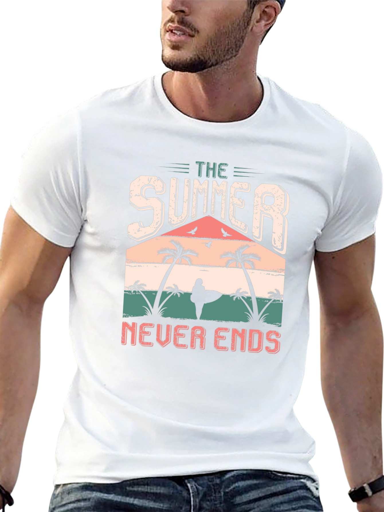 The Summer Never Ends T-Shirt Black