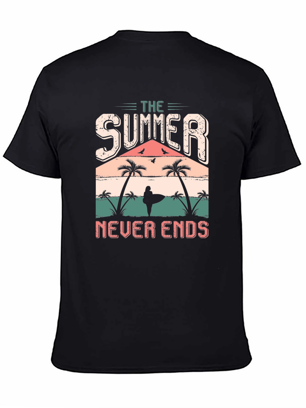 The Summer Never Ends T-Shirt Black