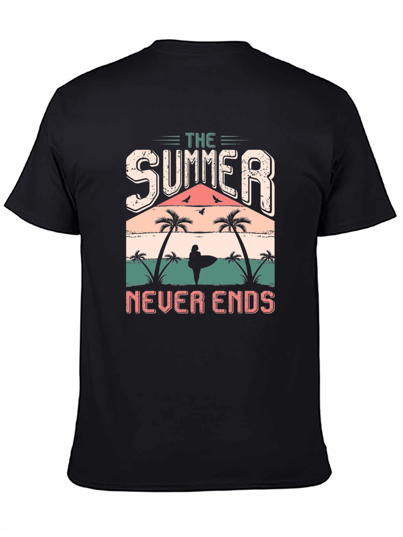 The Summer Never Ends T-Shirt Black