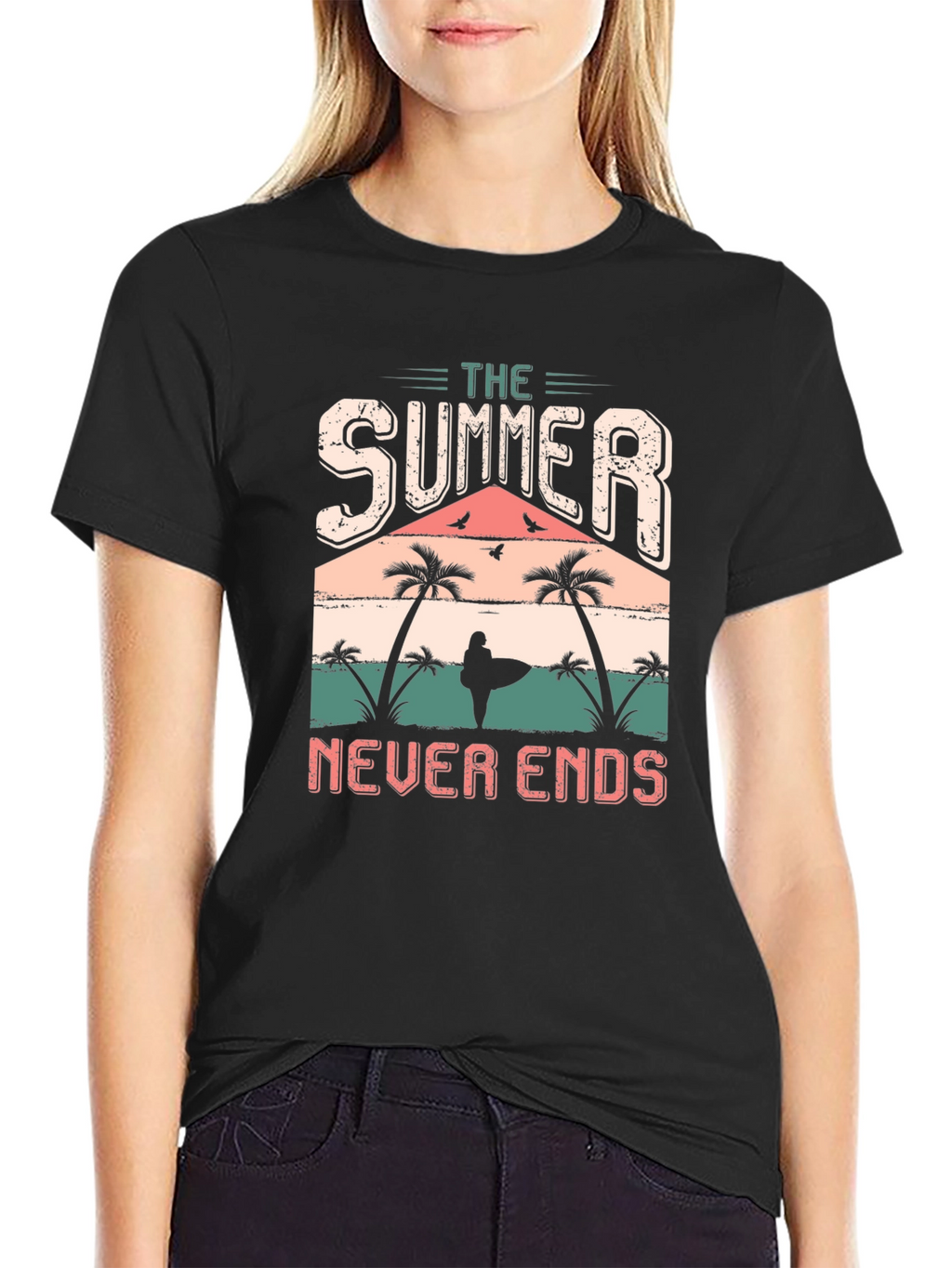 The Summer Never Ends T-Shirt Black