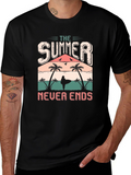 The Summer Never Ends T-Shirt Black