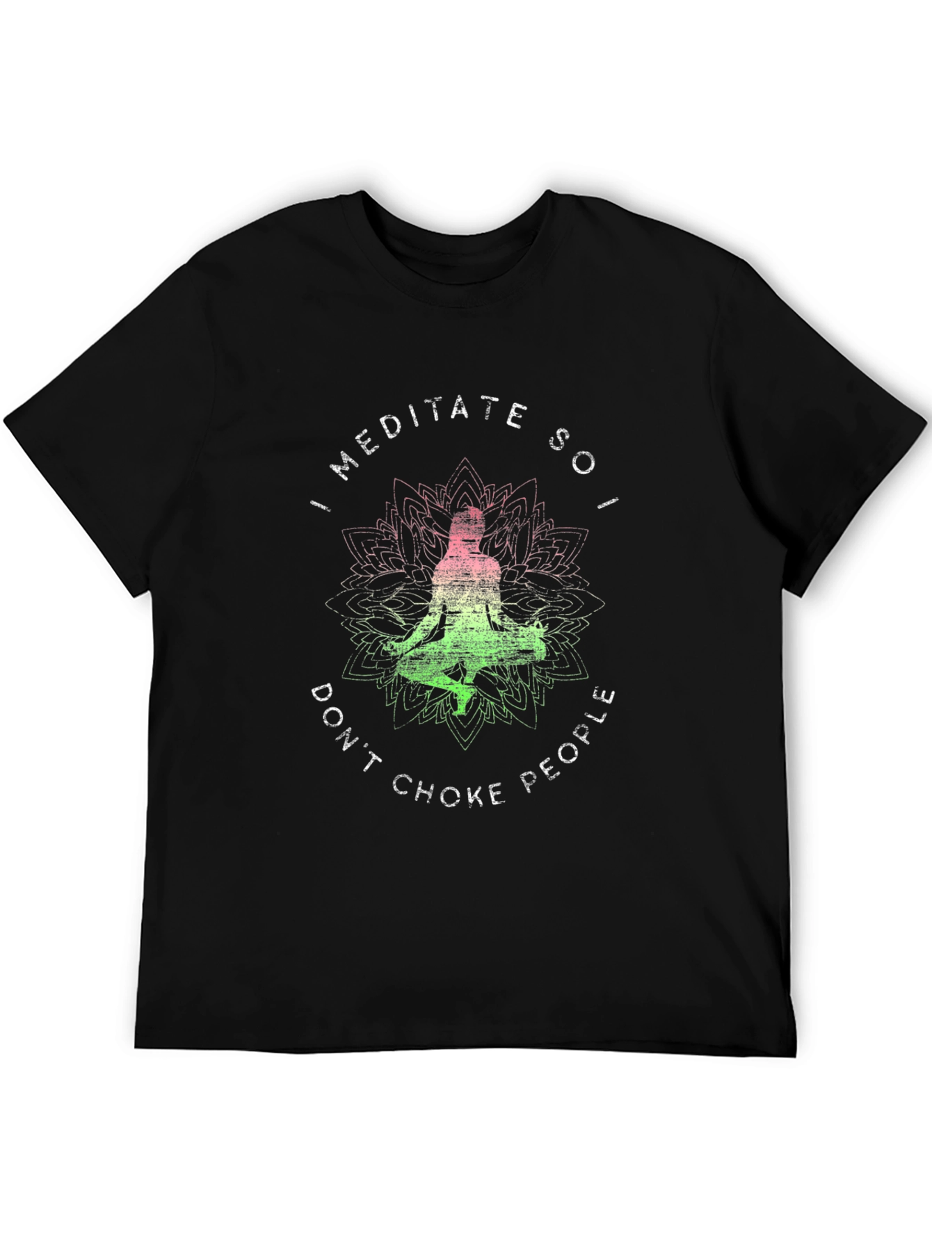 Meditate Dont Choke People Graphic Tee