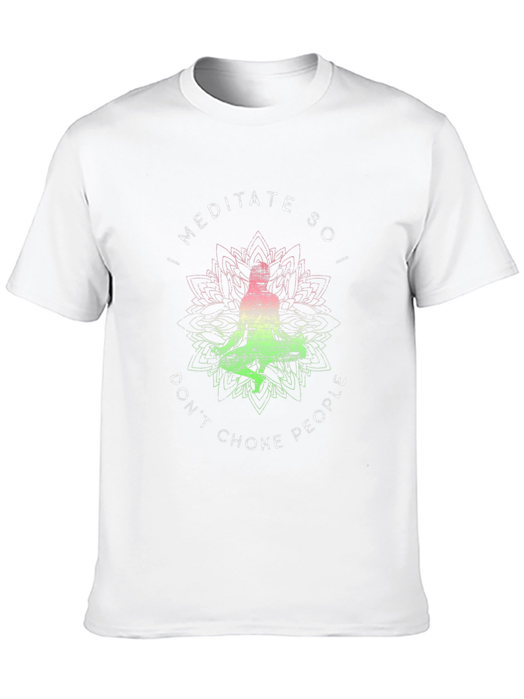 Meditate Dont Choke People Graphic Tee