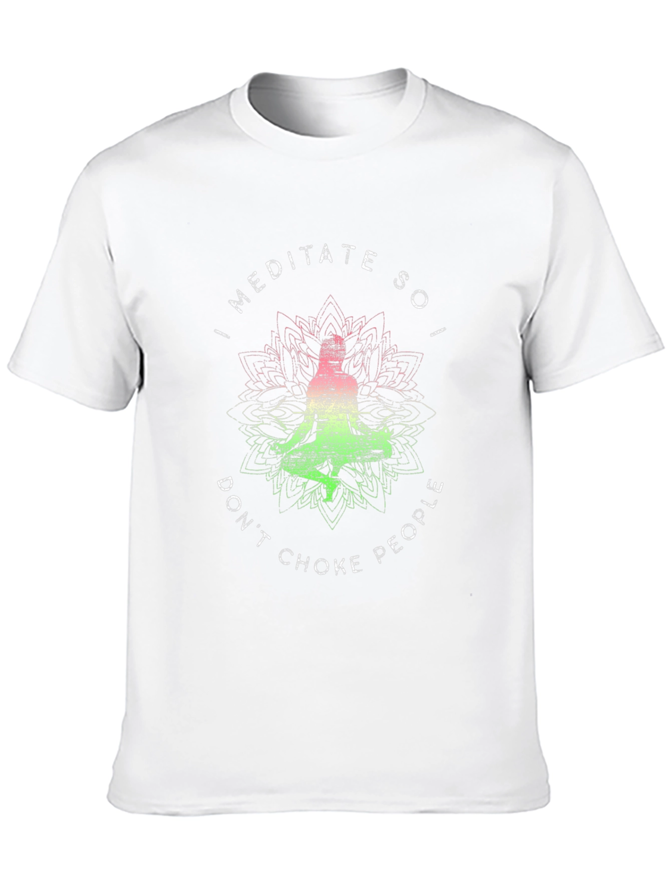 Meditate Dont Choke People Graphic Tee