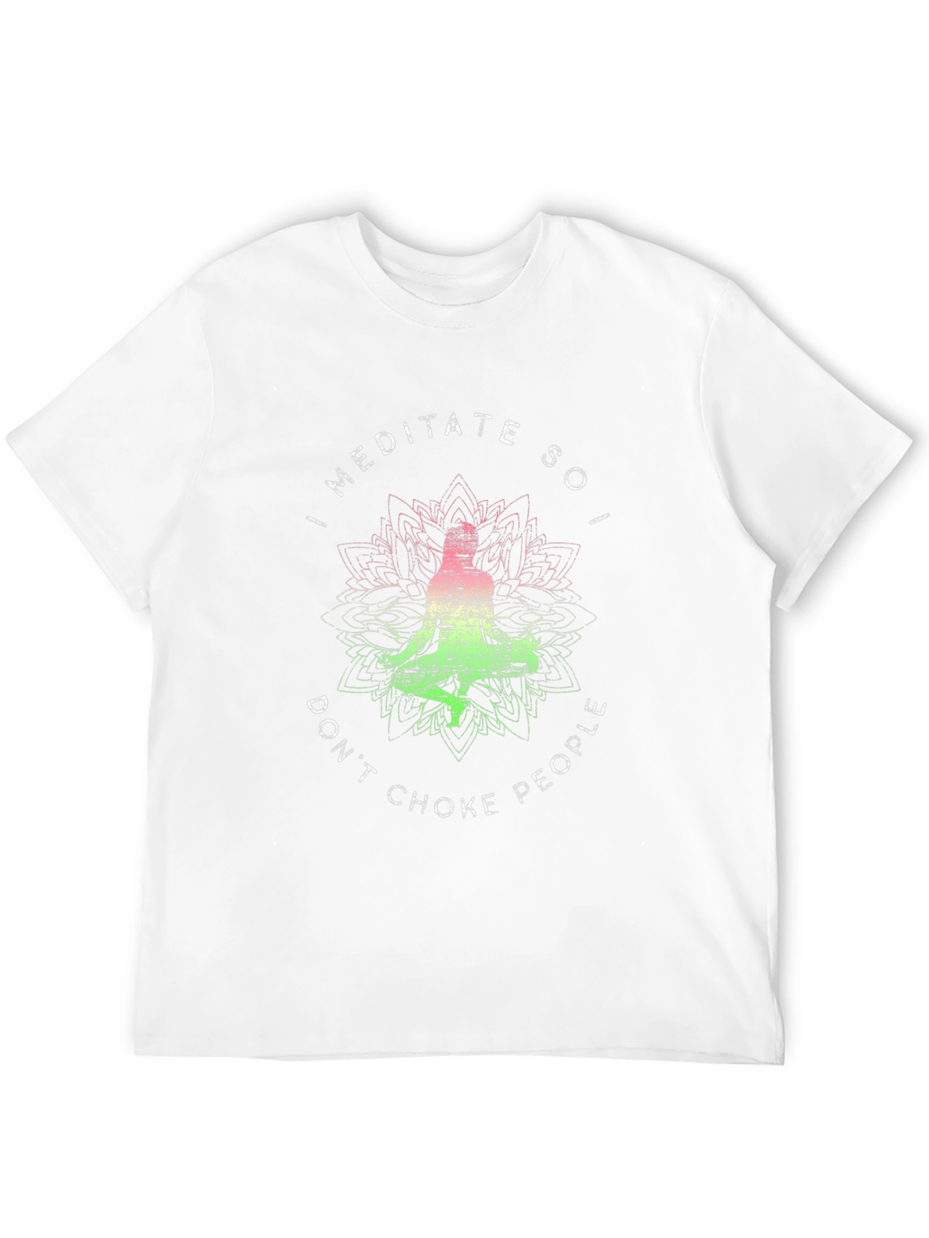 Meditate Dont Choke People Graphic Tee