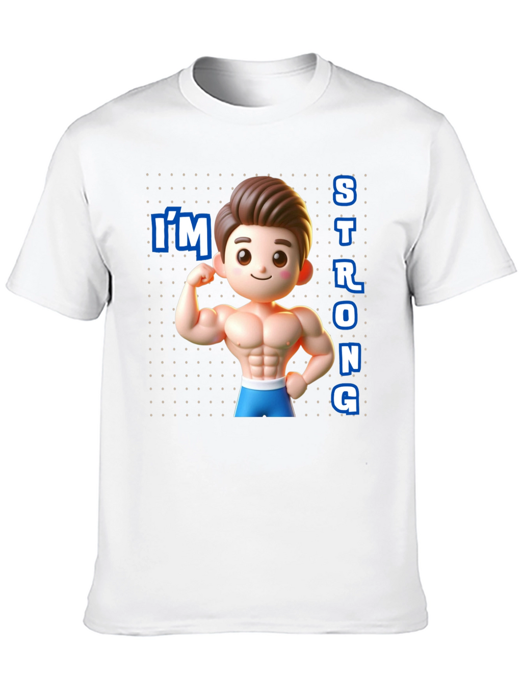Cartoon Muscular Man T-Shirt