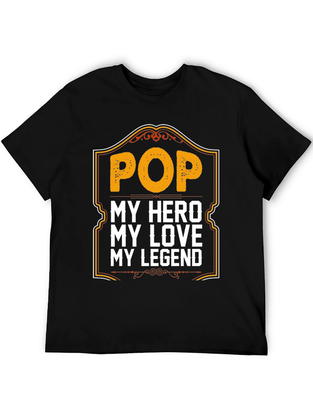 Pop Hero Legend Black Graphic T-Shirt