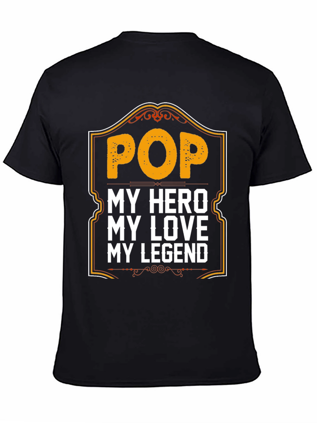 Pop Hero Legend Black Graphic T-Shirt