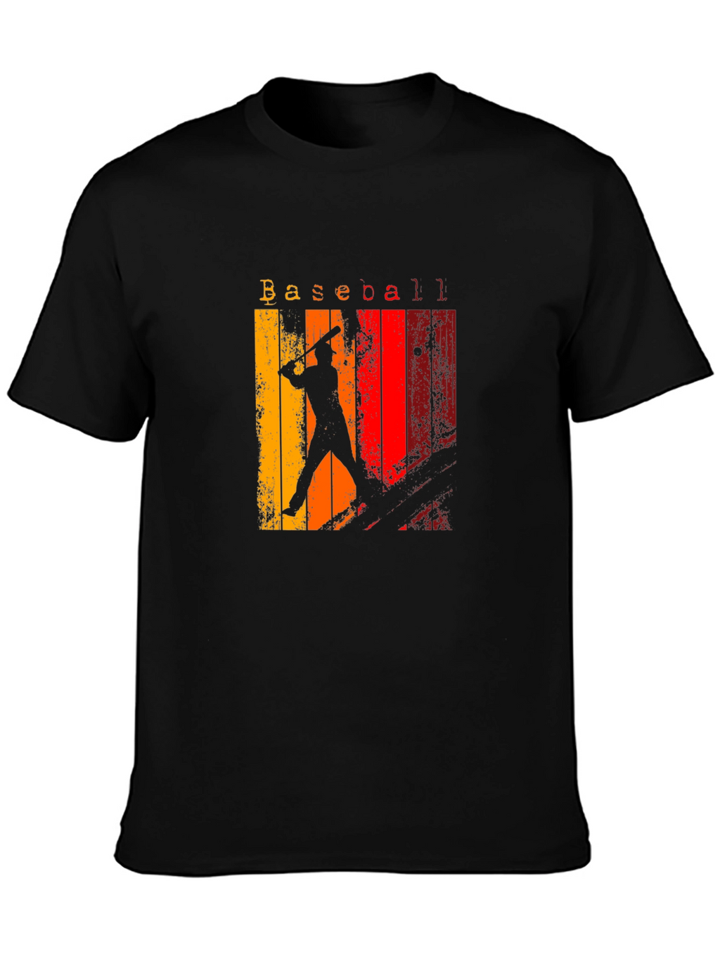 Retro Baseball Silhouette Graphic Tee