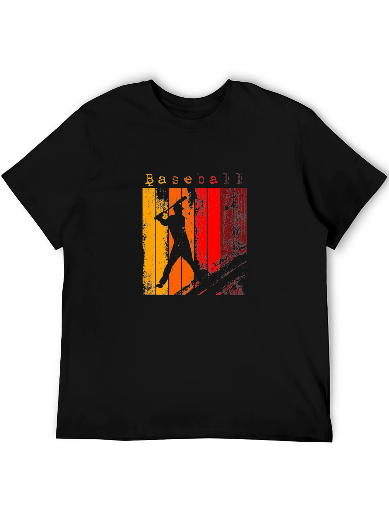 Retro Baseball Silhouette Graphic Tee