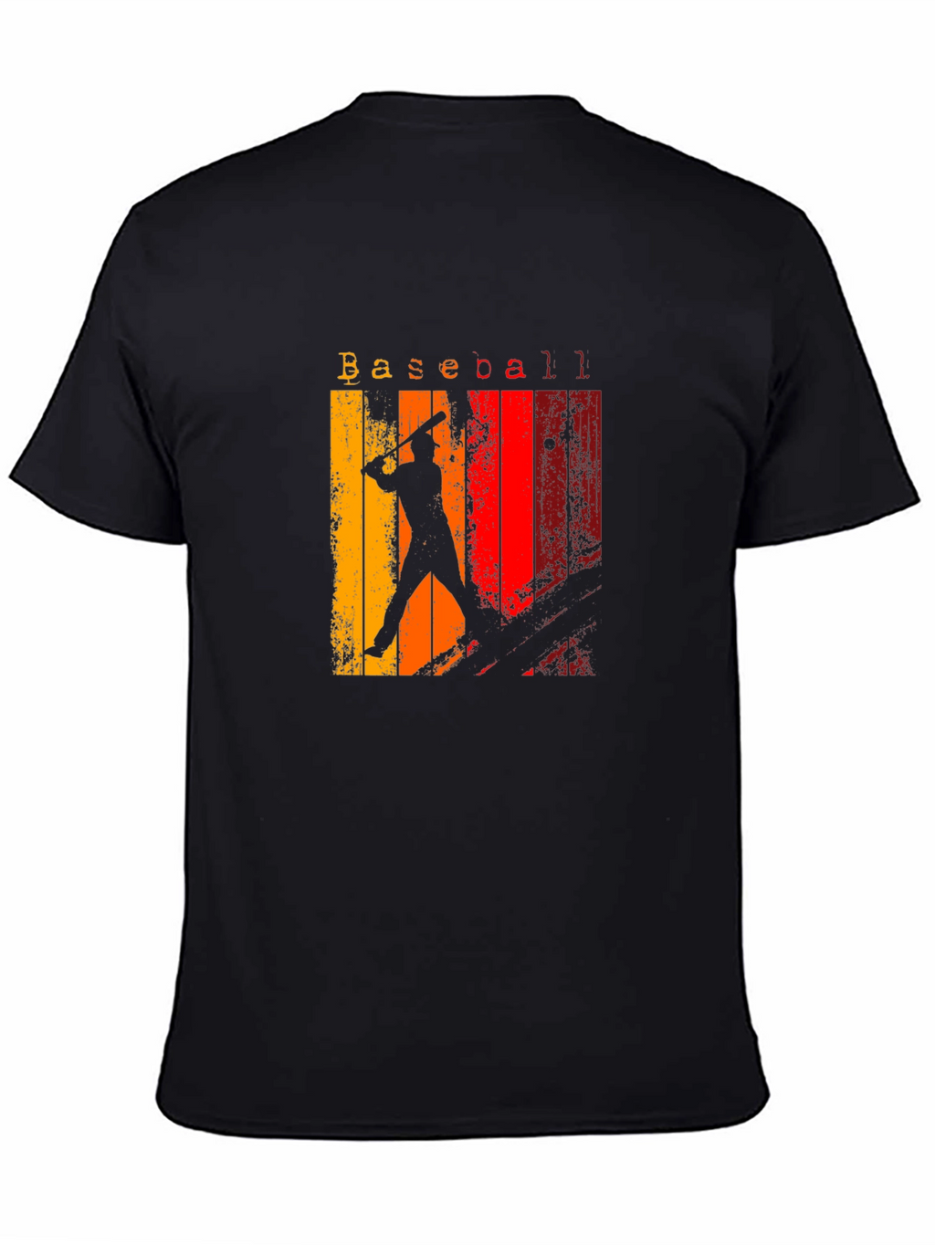 Retro Baseball Silhouette Graphic Tee