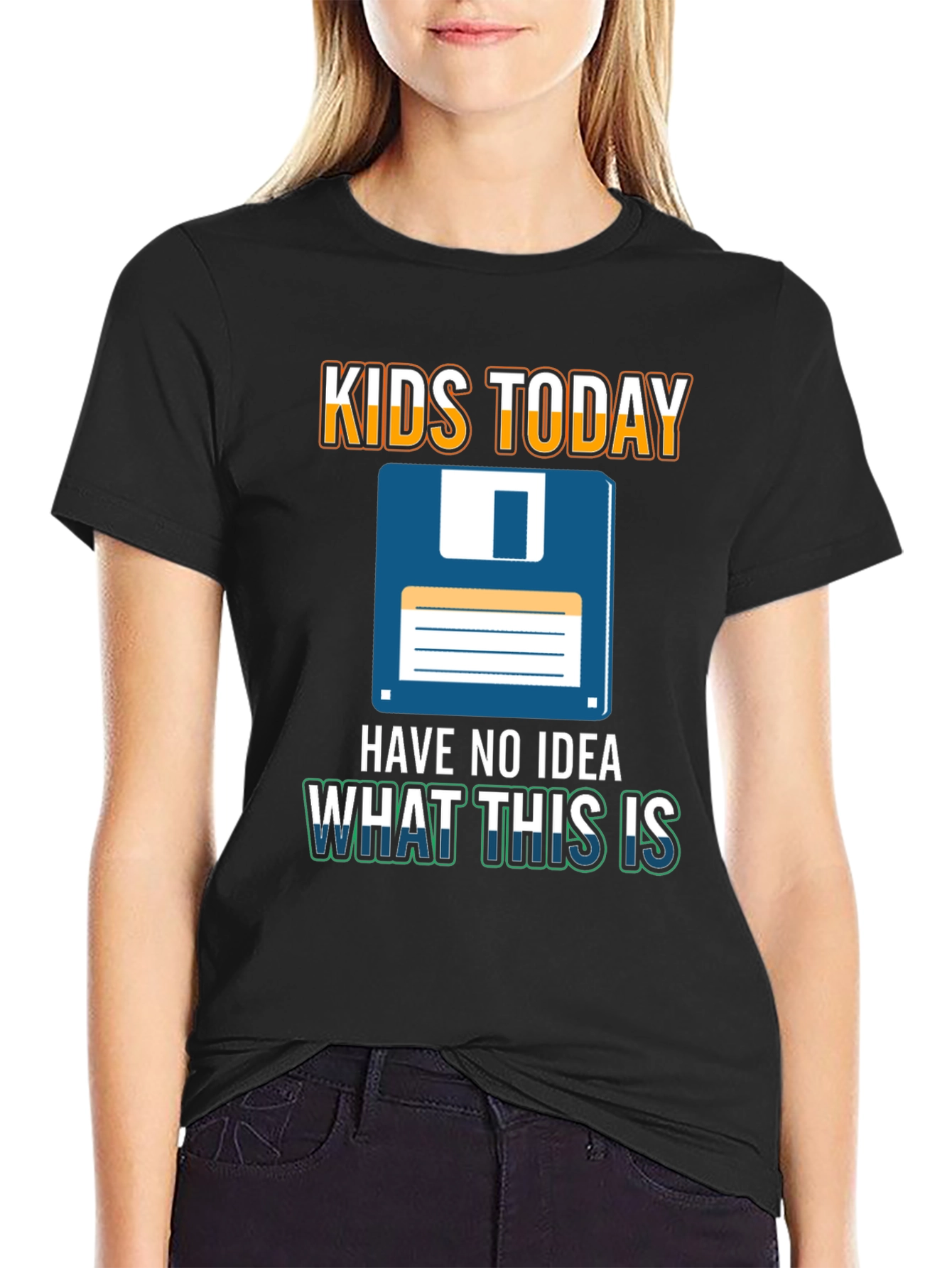 Retro Floppy Disk T-Shirt - Kids Today Have No Idea!