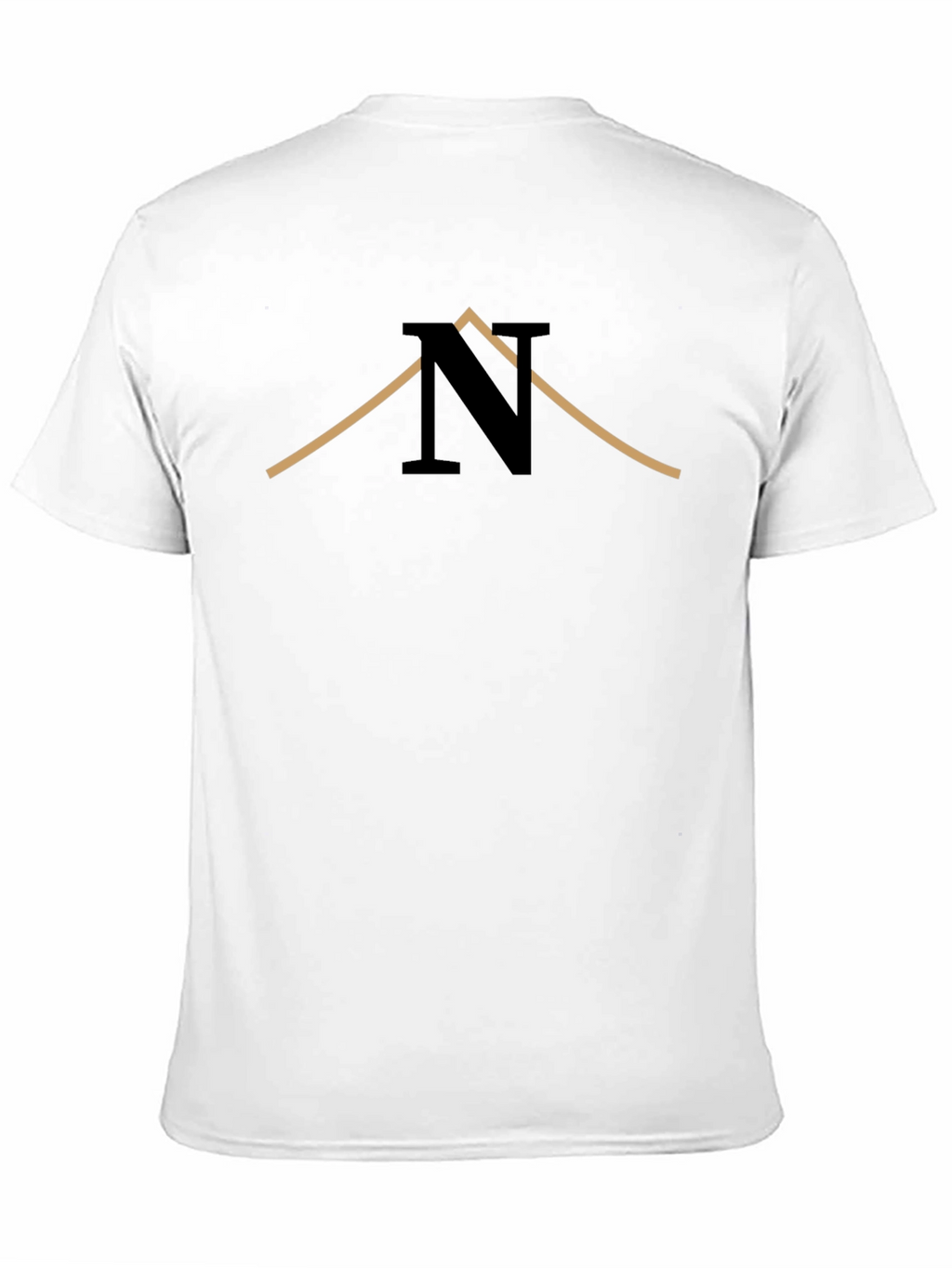 Stylish Black T-Shirt with Unique N Design