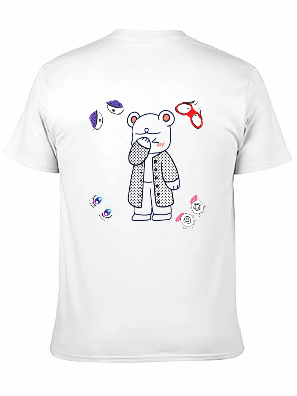 Stylish Bear Graphic Black T-Shirt