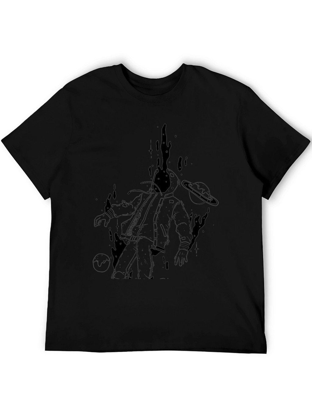 Astronaut Graphic Black T-Shirt