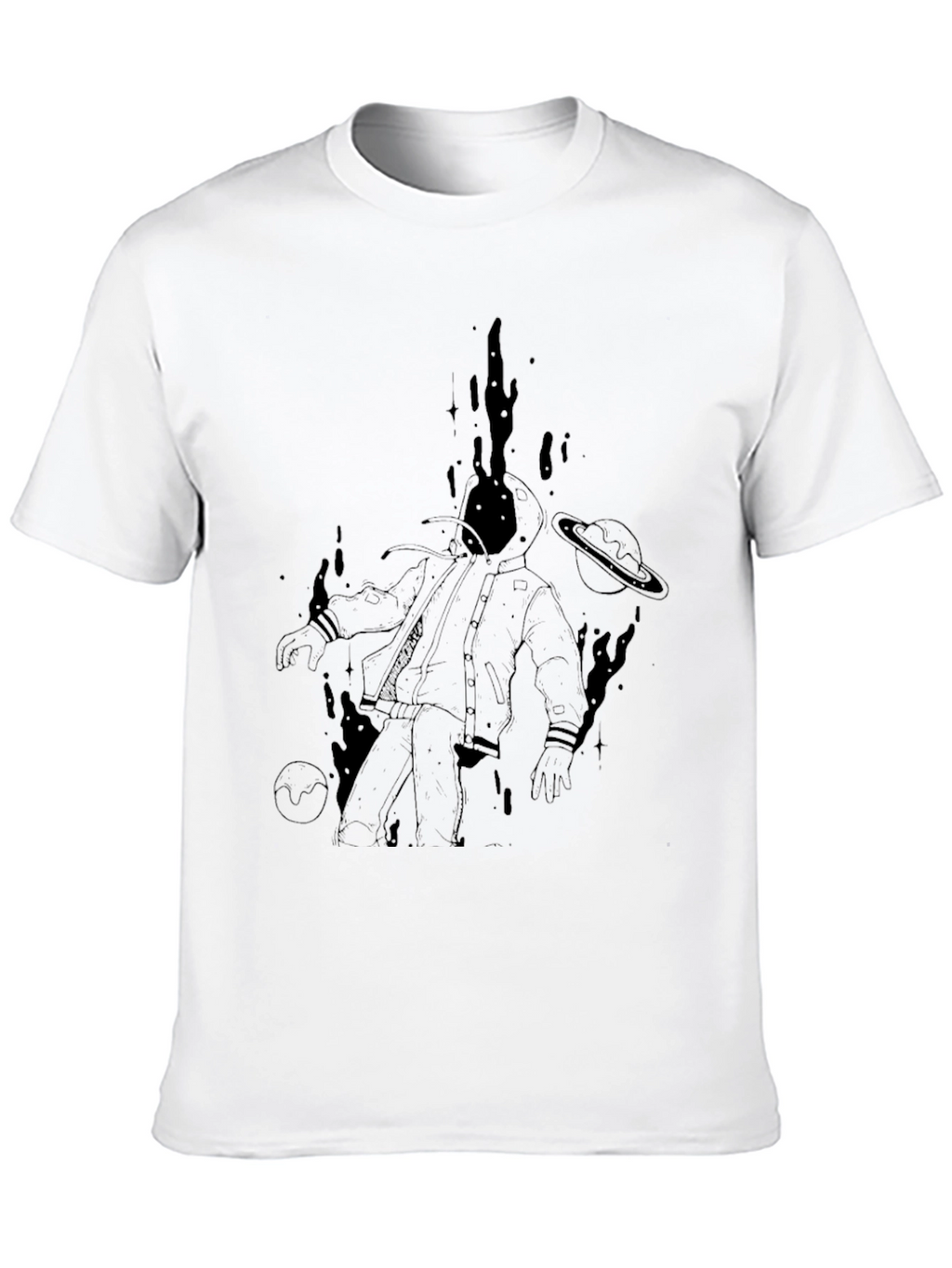 Astronaut Graphic Black T-Shirt
