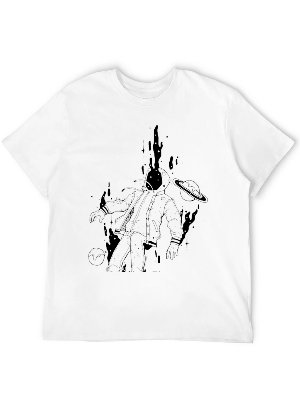 Astronaut Graphic Black T-Shirt