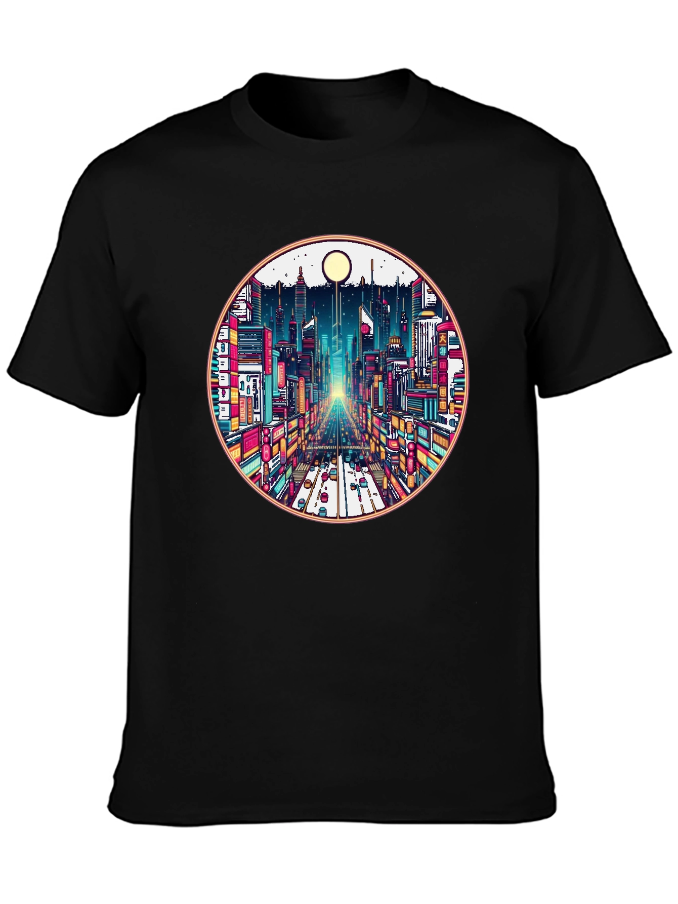 Cityscape Graphic Tee - Retro Urban Style