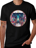 Cityscape Graphic Tee - Retro Urban Style