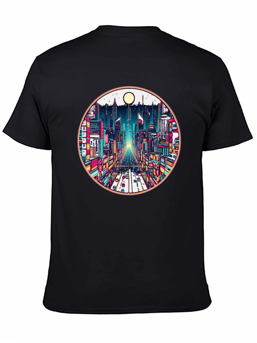 Cityscape Graphic Tee - Retro Urban Style