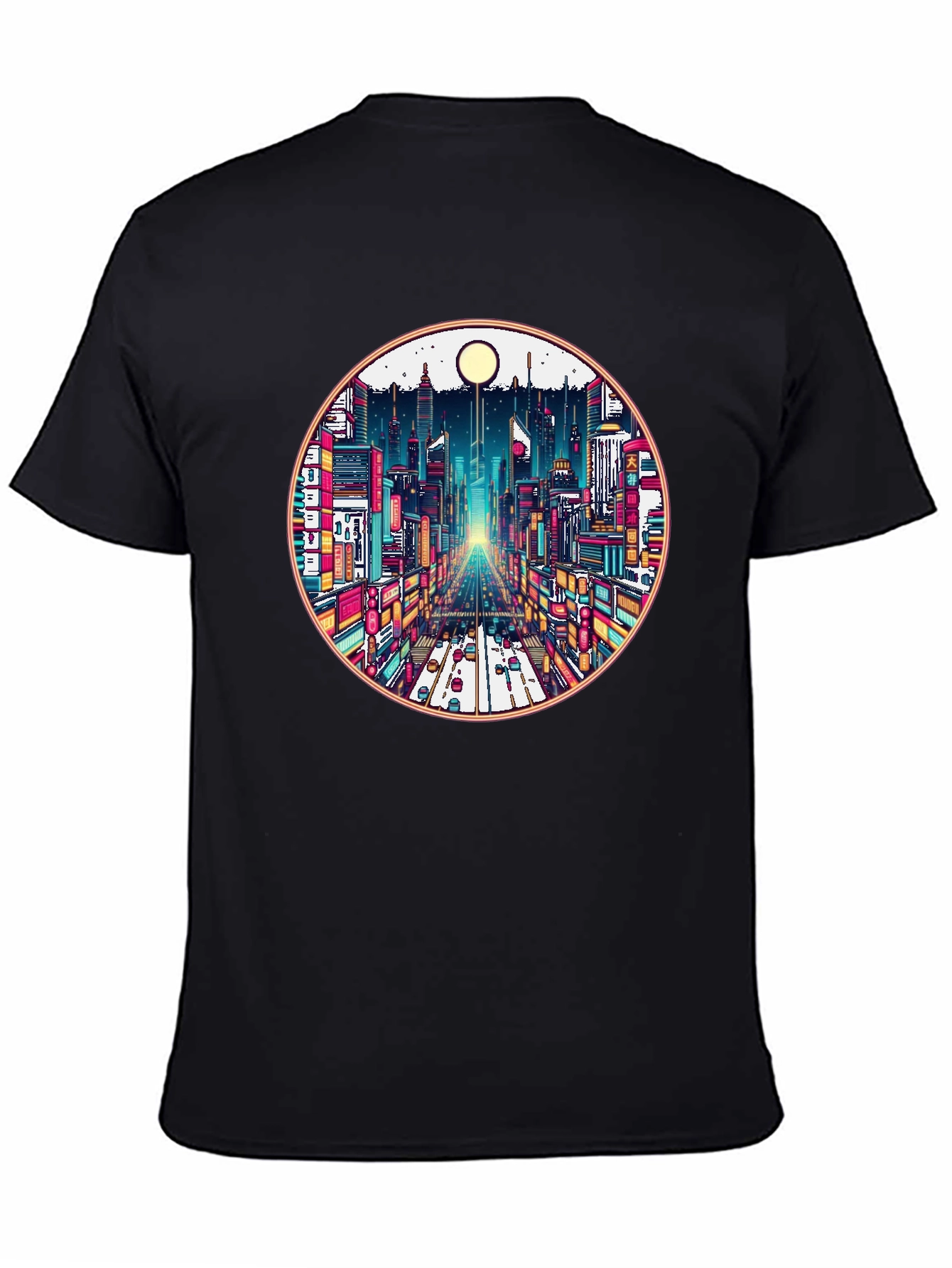 Cityscape Graphic Tee - Retro Urban Style