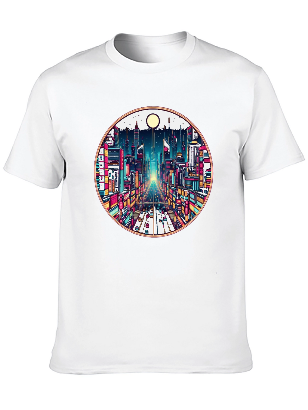 Cityscape Graphic Tee - Retro Urban Style