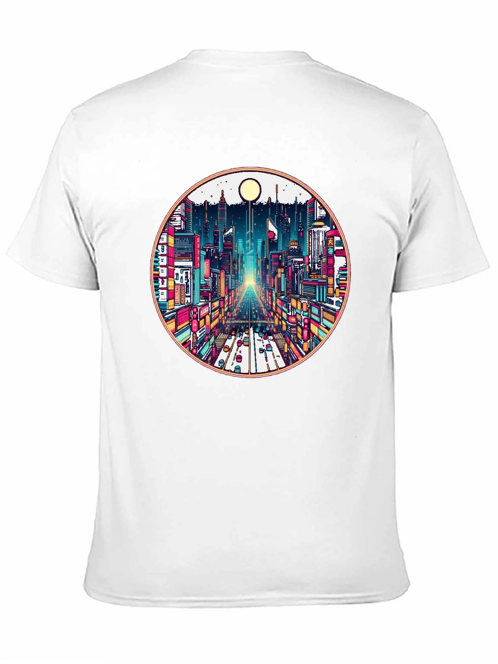 Cityscape Graphic Tee - Retro Urban Style