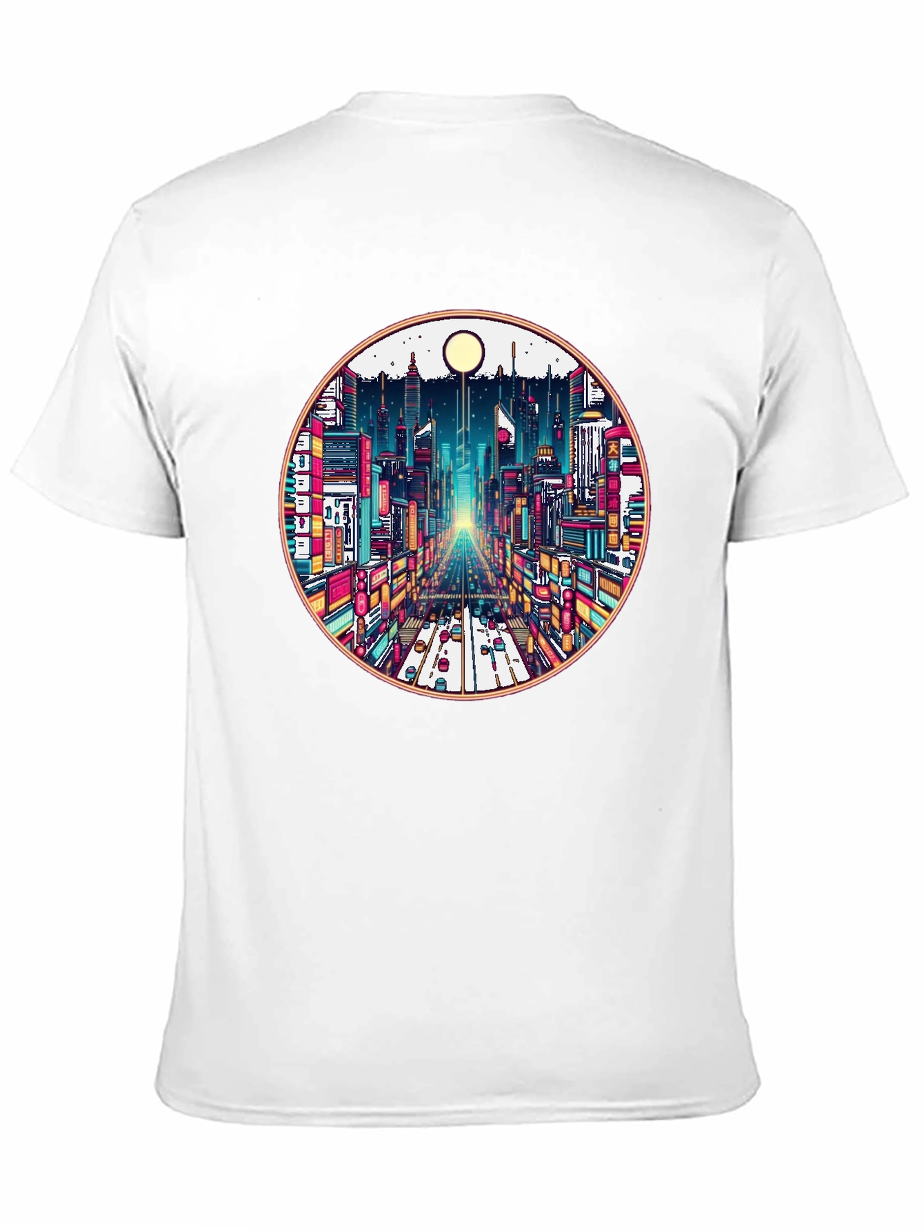 Cityscape Graphic Tee - Retro Urban Style