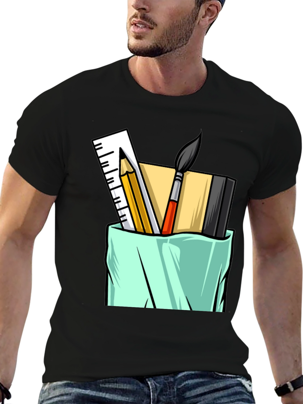 Artists Toolkit Graphic Tee - Black Cotton T-Shirt