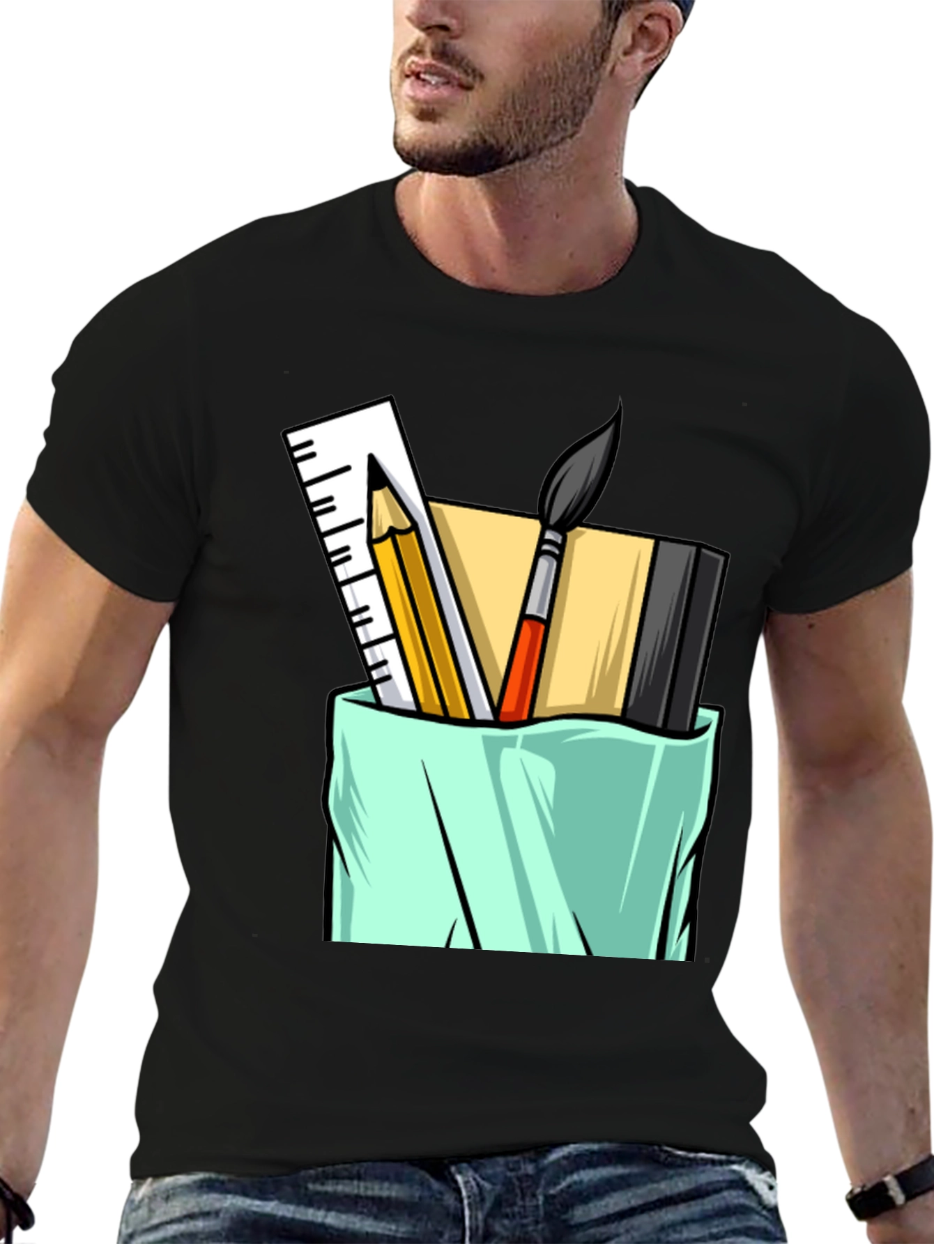 Artists Toolkit Graphic Tee - Black Cotton T-Shirt