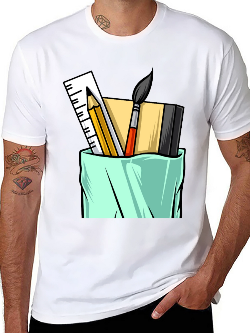 Artists Toolkit Graphic Tee - Black Cotton T-Shirt