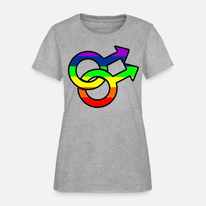 Gender gay logo with rainbow