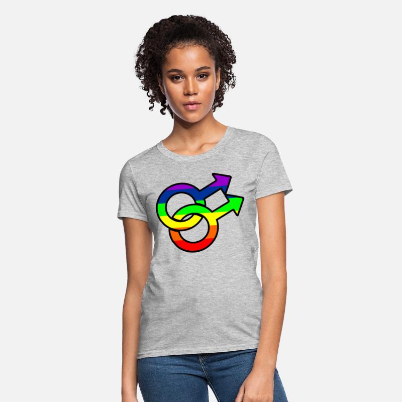 Gender gay logo with rainbow