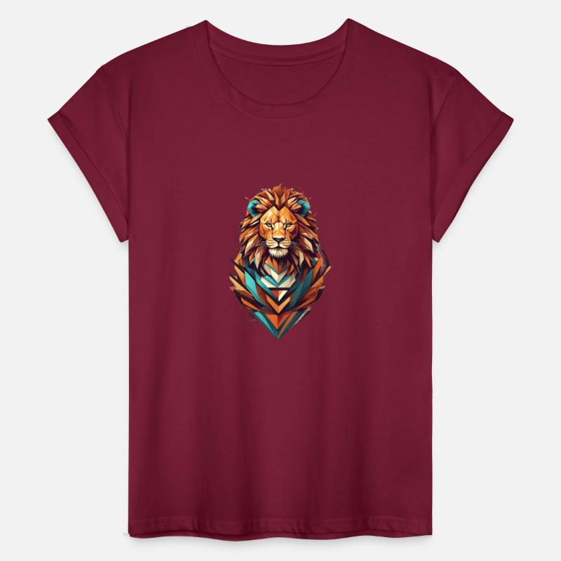 Geometric Lion Apparel: Competitive Spirit