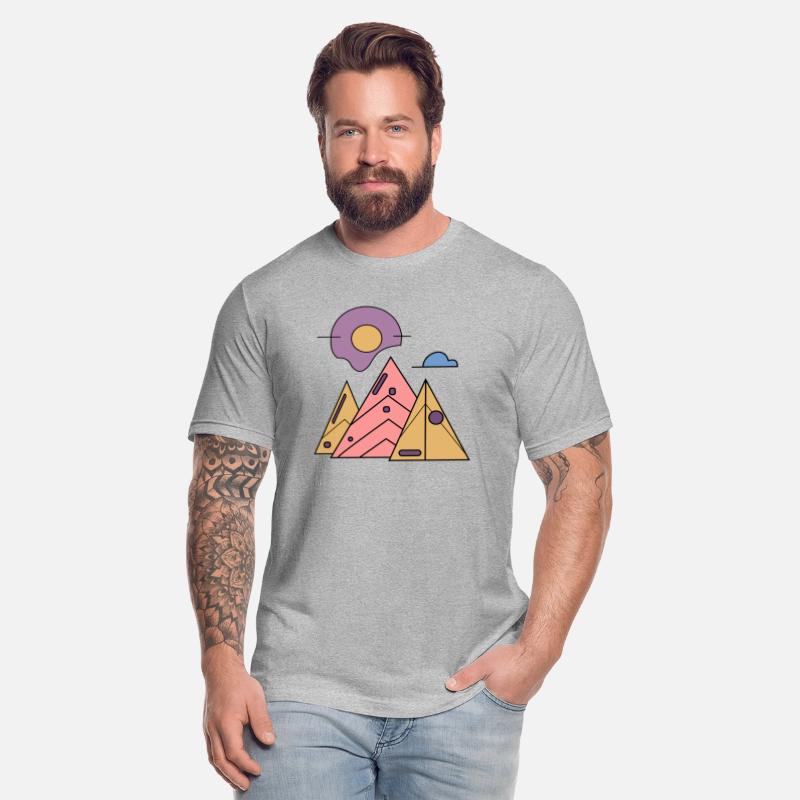 Geometric Mountain Sunrise