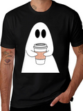 Ghost Coffee T-Shirt - Halloween Ready!